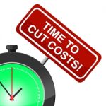 Cut Costs Represents Savings Purchase And Price Stock Photo