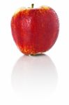 Sweet Ripe Red Apple Isolated On White Background Stock Photo