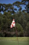 Golf Flag Stock Photo