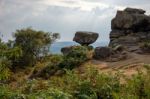 Scenic View Of Brimham Rocks In Yorkshire Dales National Park Stock Photo