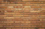 Red Brick Wall Design Pattern Background Stock Photo