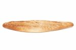 Traditional Baguette On White Background Stock Photo