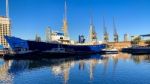 Ship Dock Docklands London Stock Photo