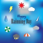 Happy Rainning Day Stock Photo