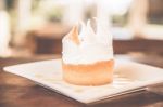 Lemon Meringue Pie Stock Photo