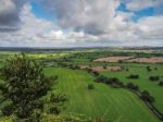 View Of The Cheshire Countryside From Beeston Castle Stock Photo