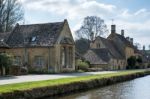 Scenic View Of Lower Slaughter Village In The Cotswolds Stock Photo