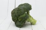 Broccoli Vegetable Isolated On White Stock Photo