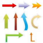 Colorful Arrows Stock Photo