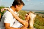 Young Couple Having Fun Stock Photo