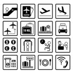 Airport Icon Design Stock Photo