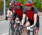 Cyclists Participating In The Velethon Cycling Event In Cardiff Stock Photo