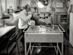 Simulated Dental Surgery On Hms Belfast Stock Photo