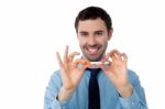 Young Professional Posing With Cigarette Stock Photo