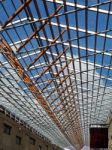 Glass Roof Over A Pedestrian Walkway In Bordeaux Stock Photo