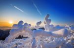 Deogyusan Mountains Is Covered By Snow In Winter,south Korea Stock Photo