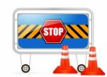 Traffic Barrier Stock Photo