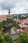 State Castle And Chateau Complex Of Cesky Krumlov Stock Photo