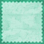 Green Stamp Card Stock Photo