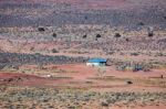 Buildings In Monument Valley Utah Stock Photo