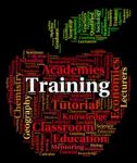 Training Word Shows Words Lessons And Education Stock Photo