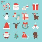 Christmas Icon Set Stock Photo