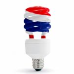 Thailand Flag On Eco Lamp Stock Photo