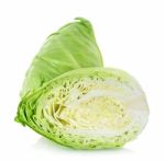 Cabbage Isolated On The White Background Stock Photo