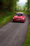 I. Chadwick Driving Subaru Impreza Stock Photo