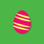 Egg Easter Flat Icon   Illustration Stock Photo