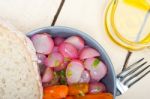 Steamed  Root Vegetable On A Bowl Stock Photo