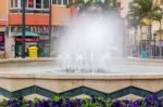 Benalmadena, Andalucia/spain - May 9 : Small Fountain In Benalma Stock Photo