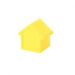 Model Plastic Small House On White Background Stock Photo