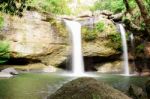 Waterfall With The Nature Stock Photo