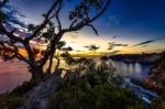 Sunrise At Te Pare Point Stock Photo