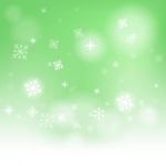 Snow Flakes Background Shows Snow Falling Or Wintertime Stock Photo