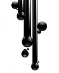 Dripping Black Liquid Stock Photo