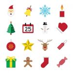 Christmas Icon Set  Illustration Stock Photo