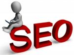 Seo Shows Search Engine Optimization Stock Photo