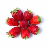 Strawberry Group Stock Photo