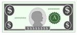 Play Money Dollar Stock Photo