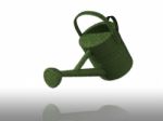 Eco Green Watering Can Stock Photo