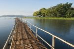 Bamboo Bridge Stock Photo