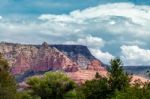 Sedona, Arizona/usa - July 30 : Mountains At Sedona Arizona On J Stock Photo