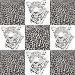 Leopard Patterns For Textiles Stock Photo