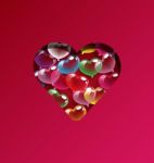 Abstract Colorful Heart Balloons For Valentine Day And Wedding C Stock Photo