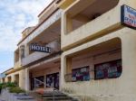 Quarteira, Southern Algarve/portugal - March 7 : Derelict Hotel Stock Photo