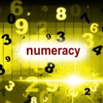 Numeracy Education Represents One Two Three And Learning Stock Photo