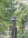 Crosses On Graves Cemetery And Fences  Stock Photo