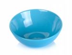 Blue Bowl On The White Background Stock Photo